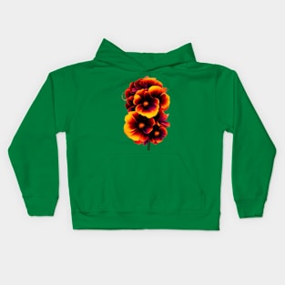 Fiery Blossoms Kids Hoodie